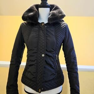 Women's Black Quilted Jacket